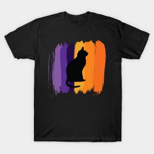 Black cat silhouette T-Shirt